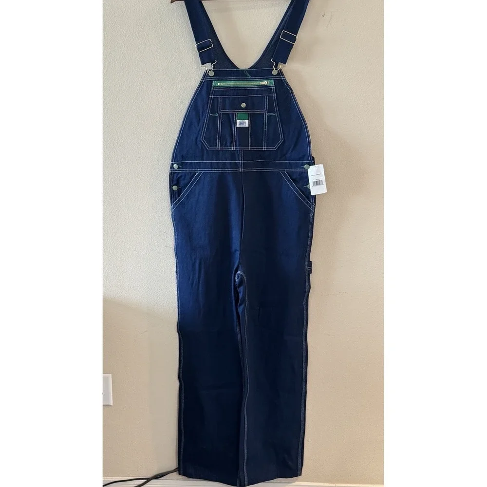 Liberty Denim Bib Overalls 36x32 Carpenter Workwear Vintage Style Blue